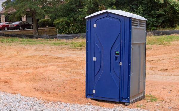 short-term porta potties should be serviced frequently, normally once a week